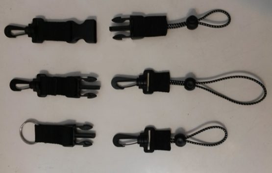 Mosquetones varios, sujeción octopus / consolas