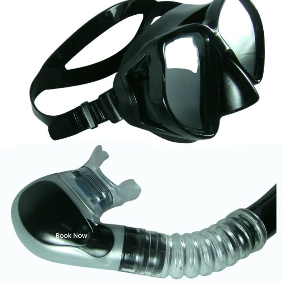 Máscara y Esnorkel ORCA, modelo  M4206, All BK