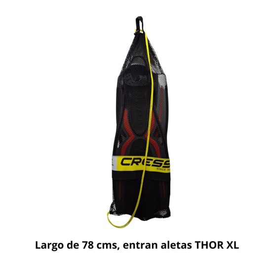 Bolso Cressi de red para snorkeling, 78 cms largo
